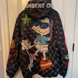 Members Only Nickelodeon Zip-Up Jacket – XL – Hey Arnold & Rugrats